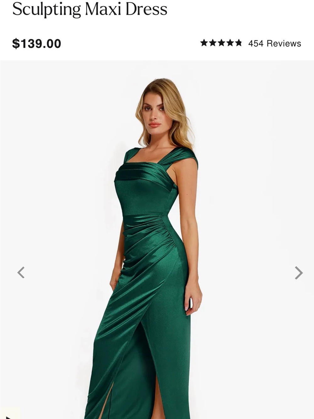 popilush Shapewear Off Shoulder Shine Ruched Sculpting Maxi Dress L .